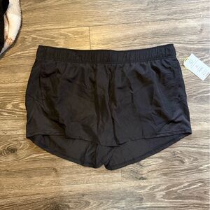 Athletic Works Black Athletic Shorts Lightweight Elastic Waist